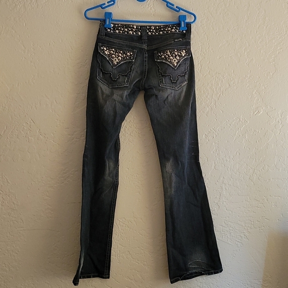 Miss Me Flared Jeans Size 26 33" - Picture 4 of 6